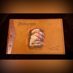 1940’s leather photo book art deco beautiful!